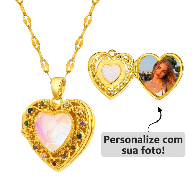 Relicário Mil Amores com Foto Personalizada