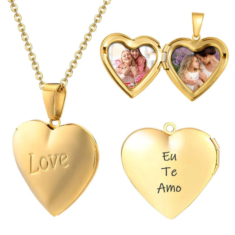Relicário Love com Foto Personalizada