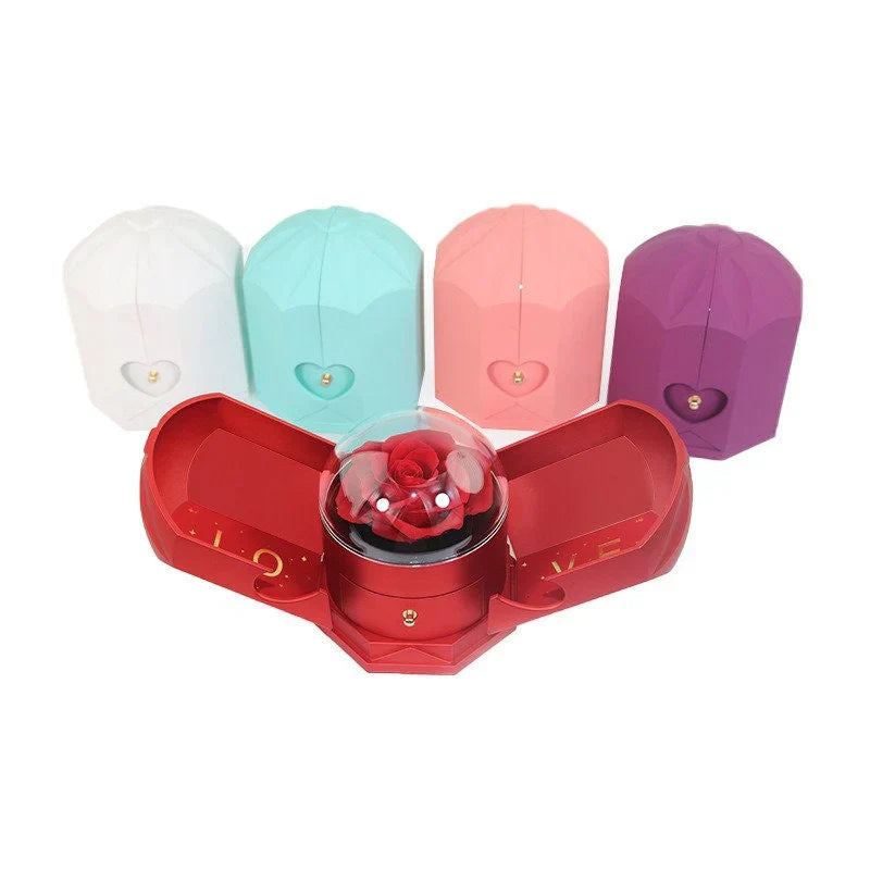 Caixa Puro Amor com Rosa Eterna (Somente Caixa)