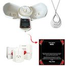 Caixa com Rosa Eterna & Colar Gota Personalizado - Para Minha Mãe