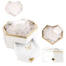 Caixa Coração com Rosa Eterna (Somente Caixa)