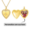 Relicário Estrela do Amor com Foto Personalizada