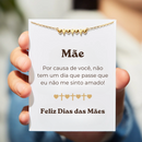 Colar Cruz & Coração - Minha Mãe, Minha Luz