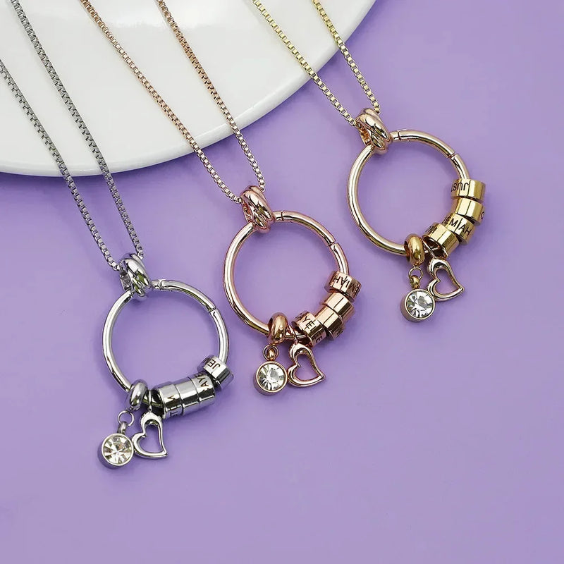 Colar Circular Personalizado com Nomes 💎