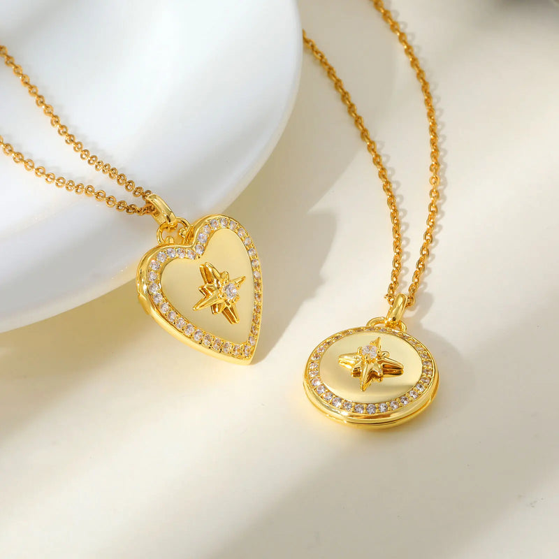 Relicário Estrela do Amor com Foto Personalizada