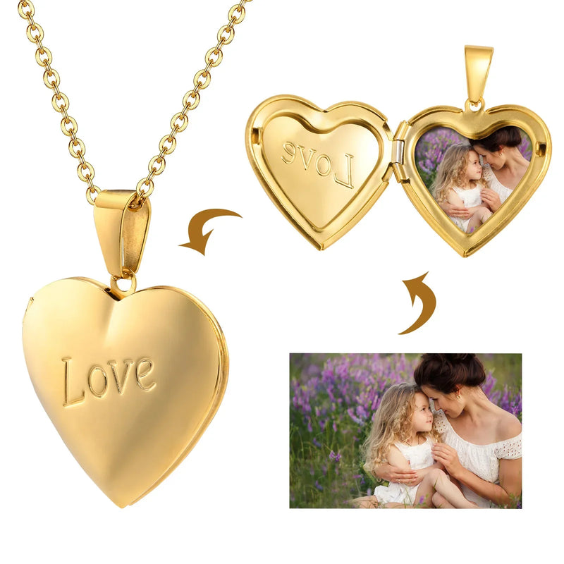 Relicário Love com Foto Personalizada