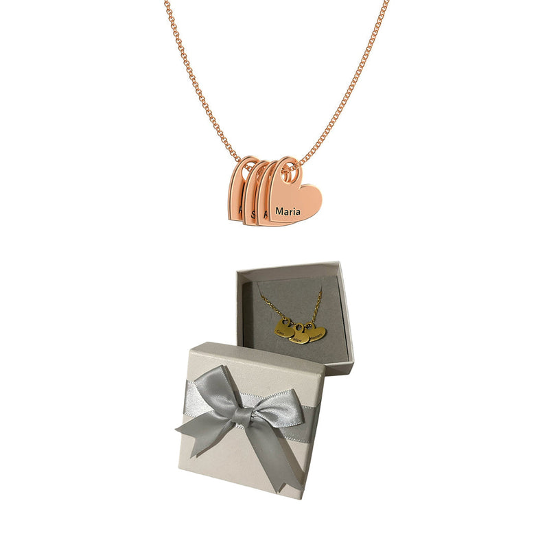 Colar de Corações Amor Eterno